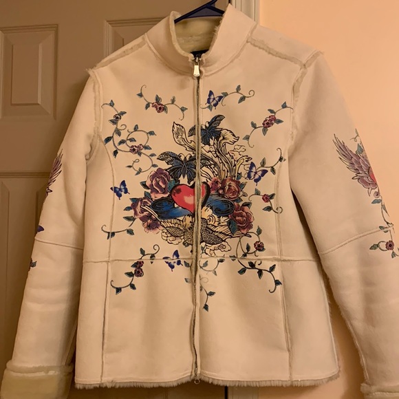 Women’s faux shearling jacket - Picture 1 of 7